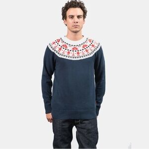 NWT Atreebutes Snowboarder Frederik Kalbermattens Cotton Knit Winter Sweater